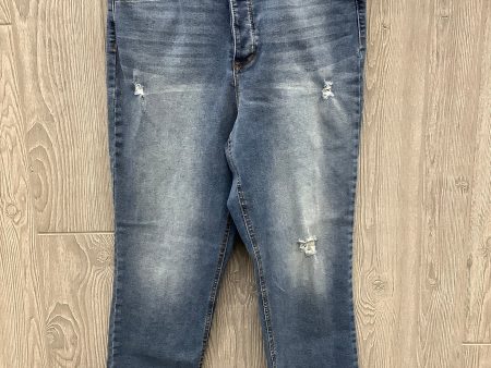 Jeans Straight By Scoop In Blue, Size: 14 Sale