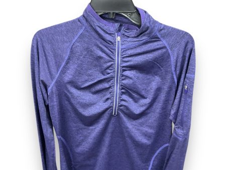 Athletic Top Long Sleeve Collar By Kirkland In Purple, Size: M For Sale