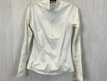 Athletic Top Long Sleeve Collar By Athleta In White, Size: S on Sale