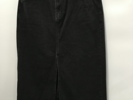 Skirt Maxi By Gap In Black Denim, Size: 12 on Sale