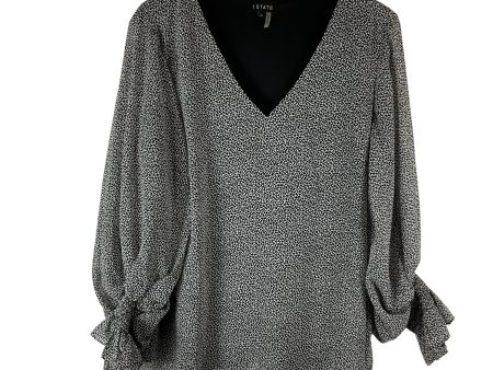 Blouse Long Sleeve By 1.state In Black & White, Size: Xl Online