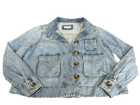 Jacket Denim By Loft In Blue Denim, Size: S Online Hot Sale