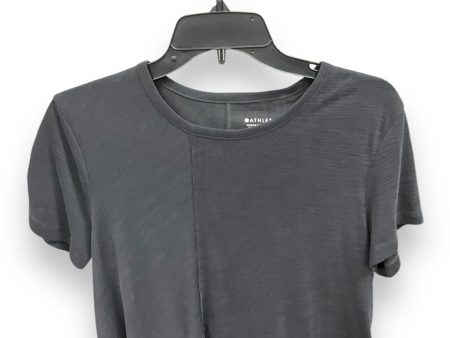 Athletic Top Short Sleeve By Athleta In Grey, Size: M For Discount