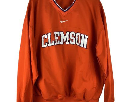 Jacket Windbreaker By Nike Apparel In Orange, Size: L XL on Sale