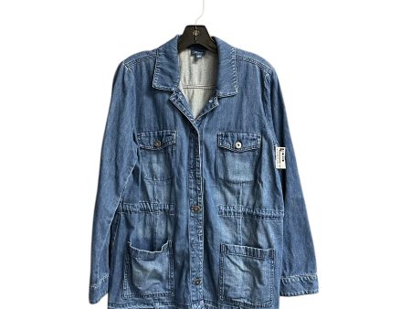 Jacket Denim By J. Jill In Blue Denim, Size: M on Sale