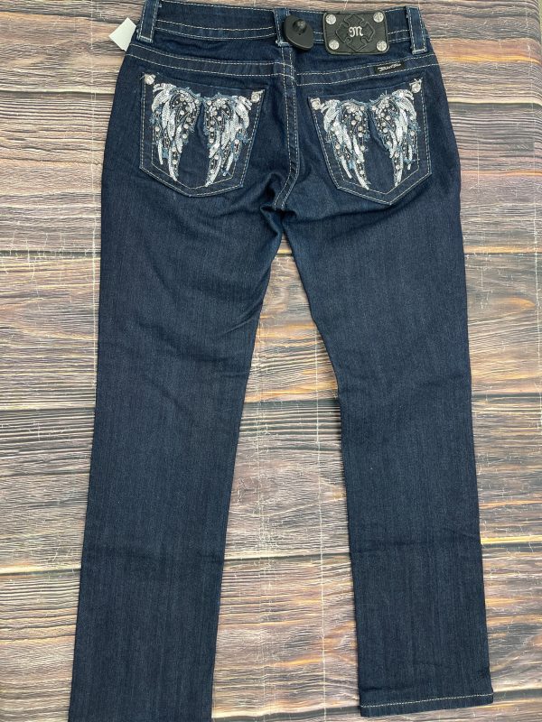 Jeans Straight By Miss Me In Blue Denim, Size: 4 For Discount