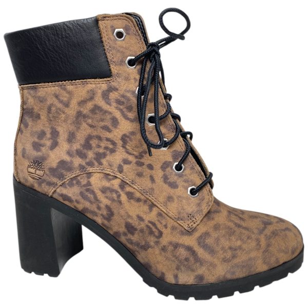 Boots Ankle Heels By Timberland In Animal Print, Size: 9 For Discount