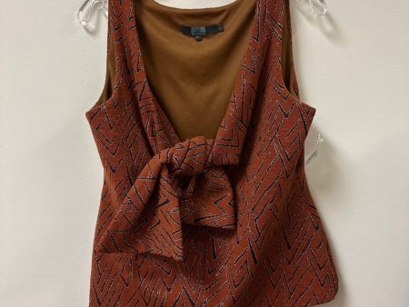 Top Sleeveless By Eva Franco In Brown, Size: L Sale