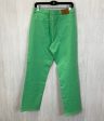 Jeans Straight By Lauren Jeans Co In Green Denim, Size: 12 For Sale