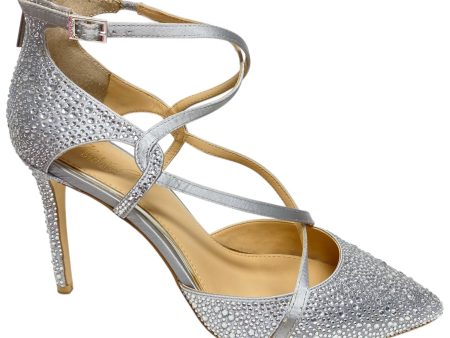 Shoes Heels Stiletto By Badgley Mischka In Silver, Size: 10 Sale