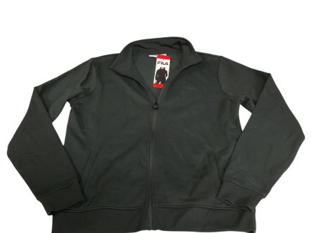 Athletic Jacket By Fila In Black, Size: M Online Sale