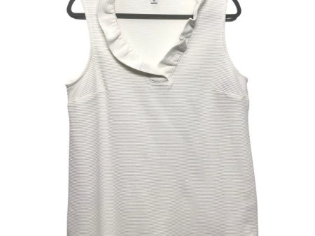 Top Sleeveless By Crown And Ivy In White, Size:L Sale