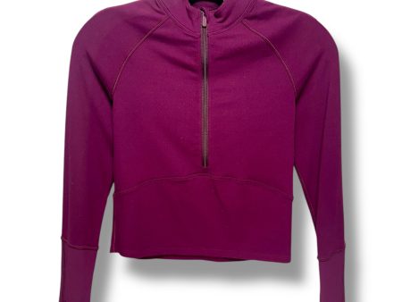 Athletic Top Long Sleeve Collar By Lululemon In Purple, Size: M For Sale