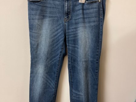 Jeans Straight By Judy Blue In Blue Denim, Size: 16 Discount