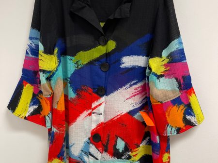 Blouse Long Sleeve By Ali Miles In Multi-colored, Size: L Online