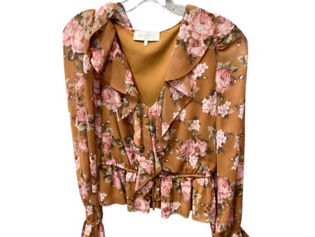 Top Long Sleeve By Wayf In Floral Print, Size: S Hot on Sale