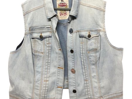 Vest Other By Avenue In Blue Denim, Size:4X Sale