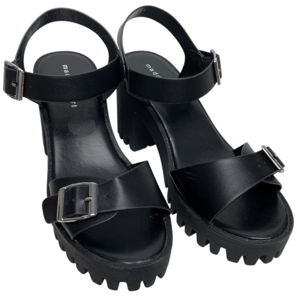 Sandals Heels Block By Madden Girl In Black, Size: 8.5 on Sale