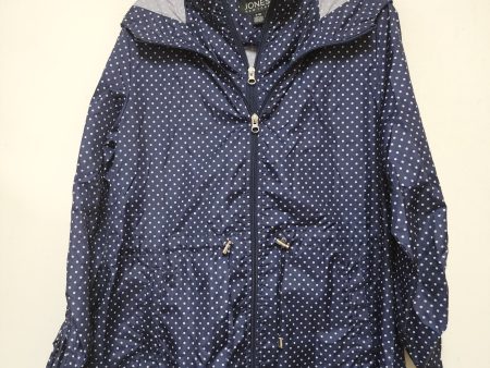 Jacket Windbreaker By Jones New York In Polkadot Pattern, Size: M Hot on Sale