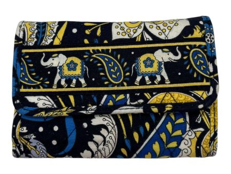 Wallet By Vera Bradley In Blue & Yellow, Size:Medium For Cheap