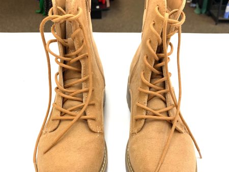 Boots Combat By Universal Thread In Tan, Size: 8 on Sale