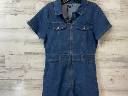 Romper By Bebe In Blue Denim, Size: M Cheap