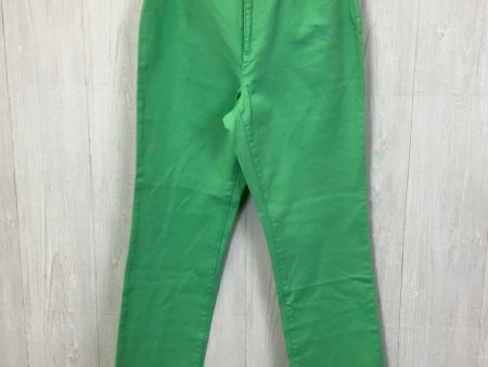 Jeans Straight By Lauren Jeans Co In Green Denim, Size: 12 For Sale