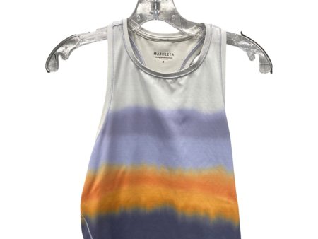 Athletic Tank Top By Athleta In Purple & White, Size:S For Cheap