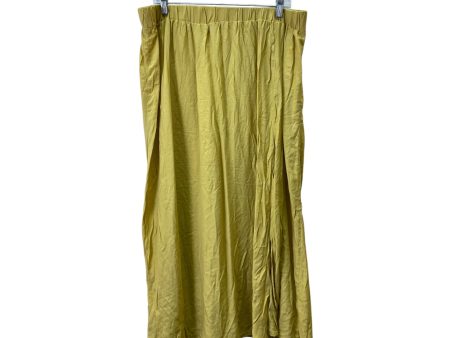 Skirt Maxi By Shein In Yellow, Size:24 Fashion