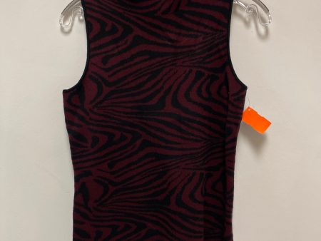 Top Sleeveless By Carmen By Carmen Marc Valvo In Black & Red, Size: S Sale