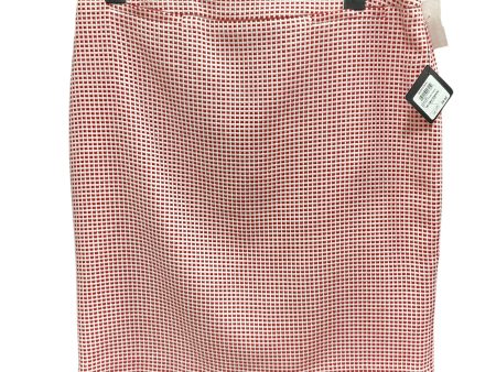 Skirt Mini & Short By Halogen In Red & White, Size: 10 Supply