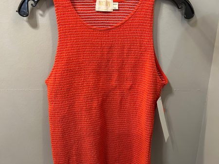 Top Sleeveless By Nation In Red & White, Size: L Online Sale