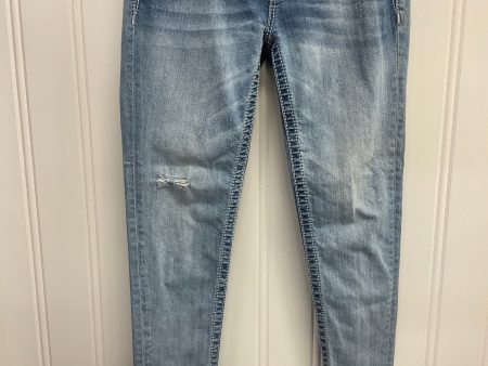 Jeans Skinny By Miss Me In Blue Denim, Size: 4 For Cheap