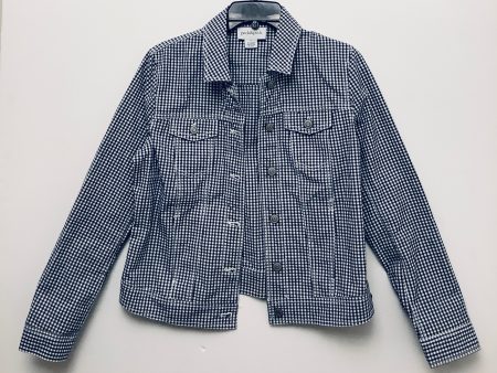 Jacket Denim By Peck And Peck In Plaid Pattern, Size: S For Sale