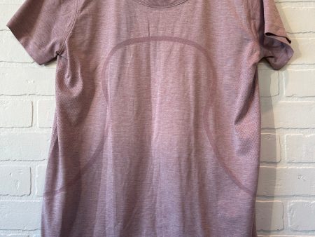 Athletic Top Short Sleeve By Lululemon In Pink, Size: M Cheap