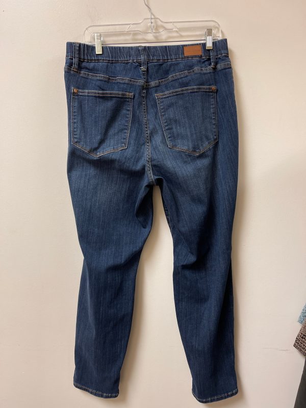 Jeans Skinny By Judy Blue In Blue Denim, Size: 14 Hot on Sale