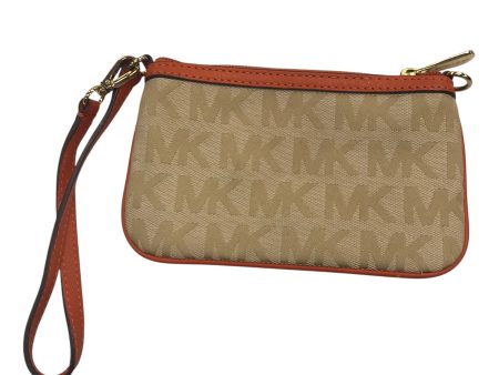 Wristlet Designer By Michael Kors In Tan, Size:Small Fashion