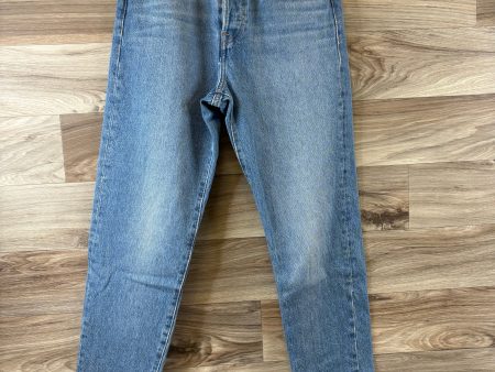 Jeans Straight By Levis In Blue Denim, Size: 4 For Cheap