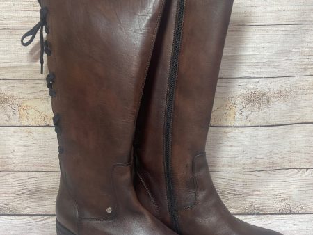 Boots Knee Flats By Cmb In Brown, Size: 10 Sale