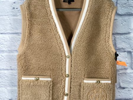 Vest Faux Fur & Sherpa By Clothes Mentor In Cream, Size: S on Sale