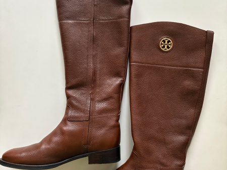 Boots Knee Flats By Tory Burch In Brown, Size: 9.5 Online