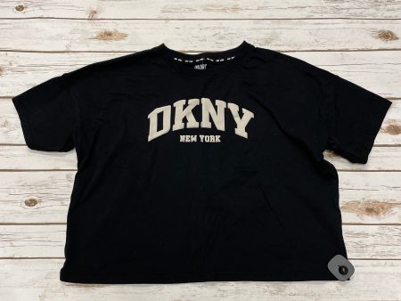 Athletic Top Short Sleeve By Dkny In Black, Size: Xl Fashion