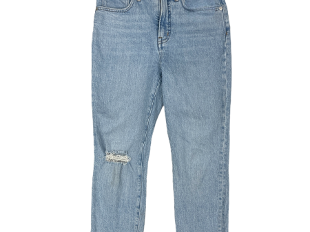 Jeans Straight By Madewell In Blue Denim, Size: 4 Online Hot Sale