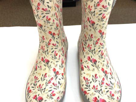 Boots Rain By Clothes Mentor In Floral, Size: 10 For Sale