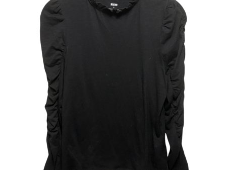 Ruffle Mock Neck Long Sleeve Top By Maeve In Black, Size: Xs on Sale