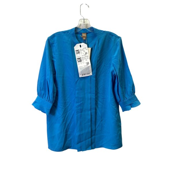 Top 3 4 Sleeve By Hugo Boss In Blue, Size:Xs Online