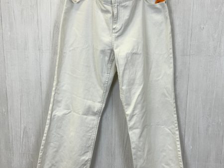 Jeans Straight By J. Jill In White, Size: 14 Hot on Sale