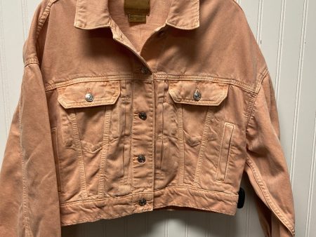 Jacket Denim By American Eagle In Orange, Size: Sp Supply