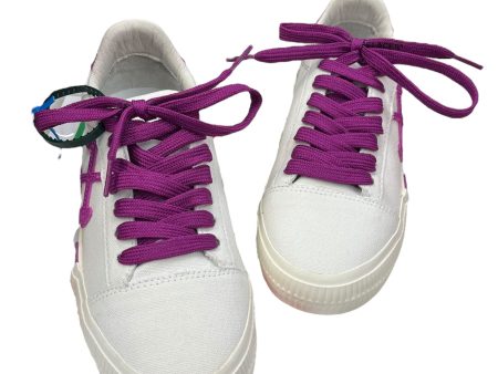 Shoes Luxury Designer By Off-white In Purple & White, Size: 7 Cheap