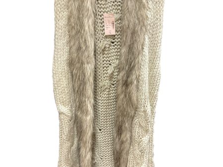 Vest Faux Fur & Sherpa By Dressbarn In Tan, Size: L For Discount